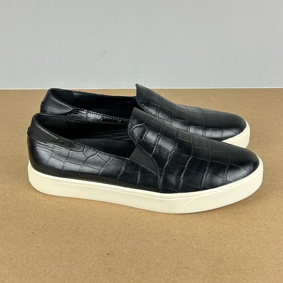 Cole Haan Grandpro Spectator Leather Loafers Womens 8 Black Croc Embossed - Picture 3 of 10